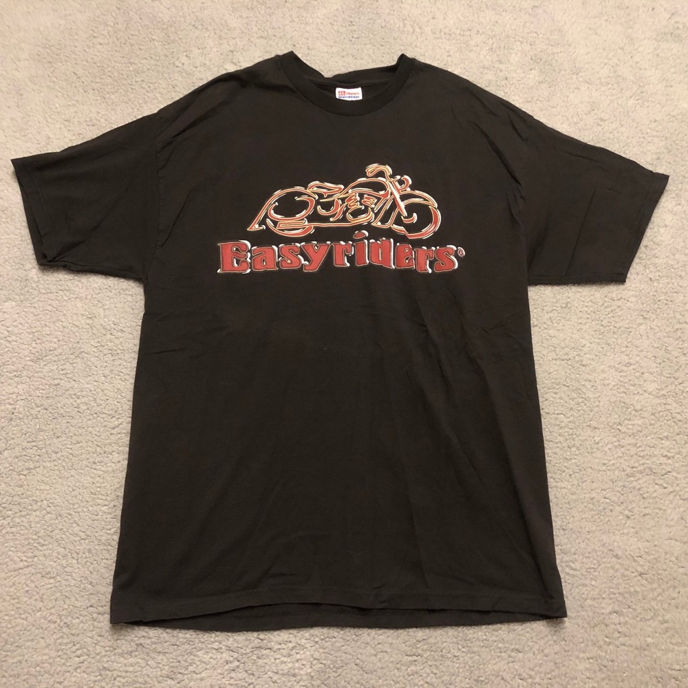 Vintage Easyriders Bike Show 2003 T-Shirt Mens XL Hanes Heavyweight Black Biker